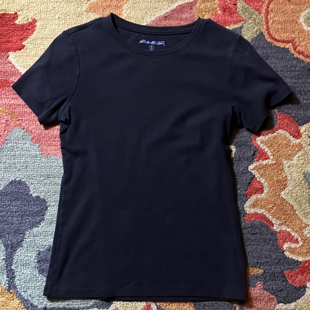 Eddie Bauer Classic Navy Women's T-Shirt - Small
